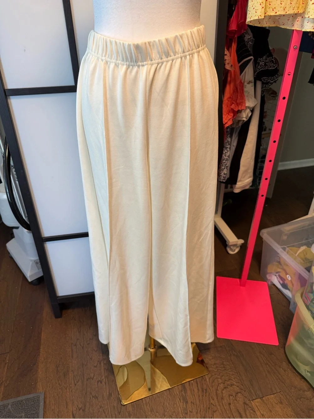 Free People Ivory Pull-On Wide Leg Pants - NWOT - Size Small